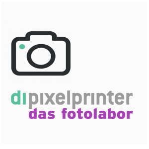Logo der Dankstelle dipixelprinter das Fotolabor