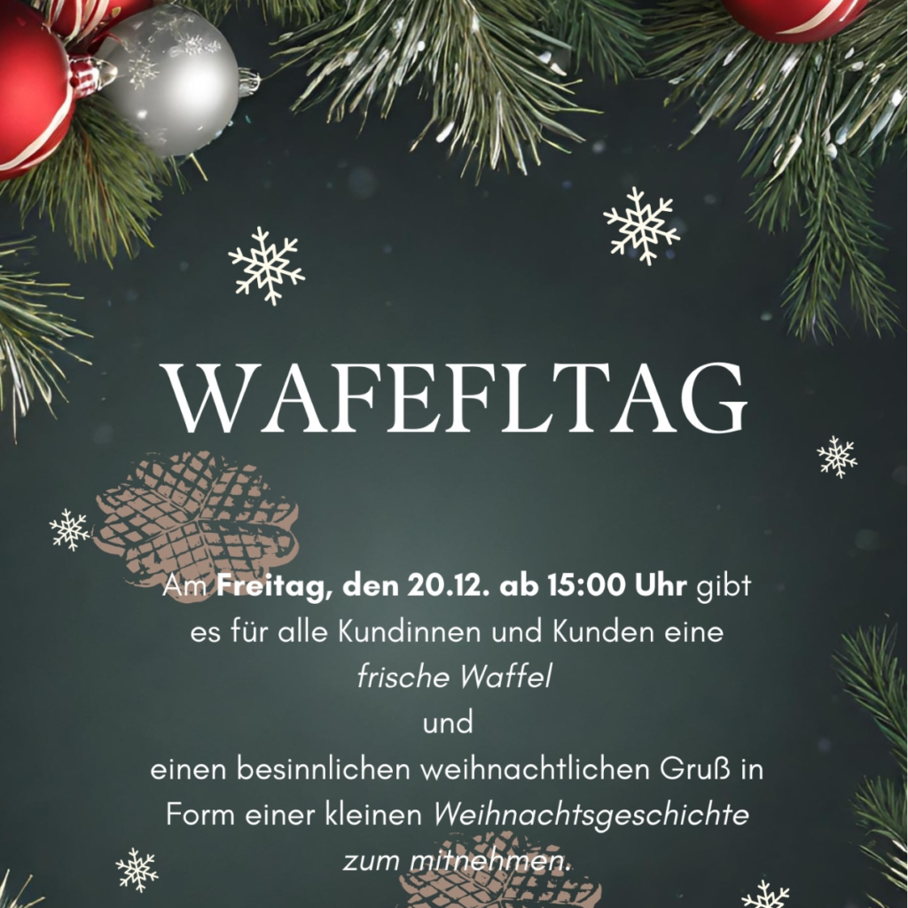 Bild der Dankstelle Weihnachtlicher Gruß und Waffeln